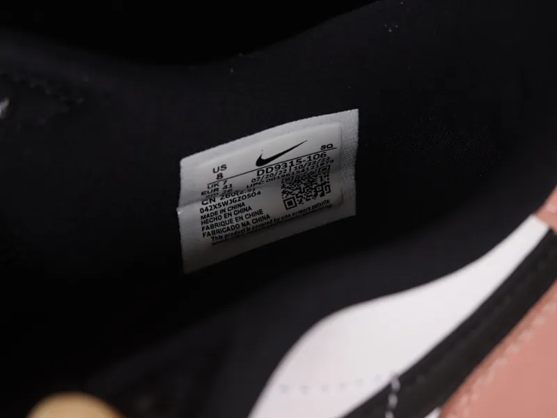All categories Air Jordan Jordan series basketball shoes Air Jordan 1 Low G version pure original Air Jordan 1 Low Golf "Rust Pink" AJ1 Joe 1 new golf version black and white pink DD9315-106
